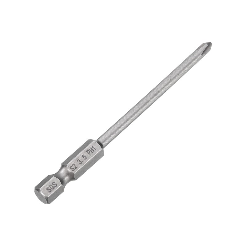HARFINGTON #1 Phillips Screwdriver Bit PH1 1/4" Hex Shank 3.15"