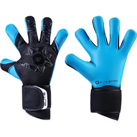 Elite Keeper Gloves Neo Revolution II Black/Aqua, Size 11, 3D Pattern, 4mm Neoprene, Ultimate Grip, Hi-Tech Ventilation | For Goalkeepers, Brand: Elite