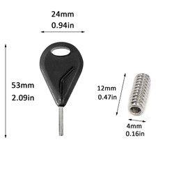 AQUBONA Surf Fin Keys & Screws, Surf Fin Tool Single tab & Dual tab Fin Screws, Surfboard Accessory Fin Key Screw for Stand Up Paddle Boards
