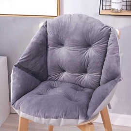 Chair Pad Cushion Soft Plush Seat Cushion Thick Tufted Chair Nest Cushion Waist Back Support Armchair Pad with Tie strap for Wheelchair Armchair Office Chair Dining Chair Sofa and Garden Bench
