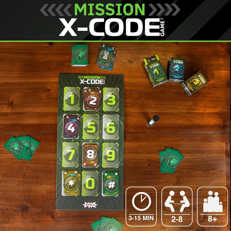 AMIGO Games X-Code - Cooperative Strategy Board Game for 2-8