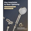 FASDUNT Shower Head with Handheld, High Pressure Handheld Shower Head