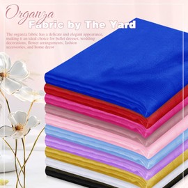 VACVELT - Tela de organza transparente de The Yard, 60 pulgadas de ancho, color oro rosa, tela de tul transparente, rollo de tela de organza de seda para decoración de bodas, fiestas (2 yardas)