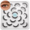 DYSILK Mink Eyelashes Strip Lashes - D Curl Lashes 10