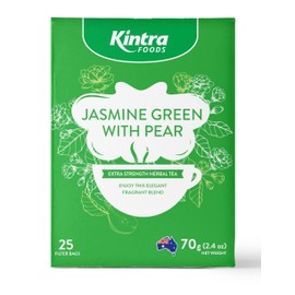 Kintra Foods Jasmin Green & Pear Blend Herbal Tea 25 Teabags, 65 g