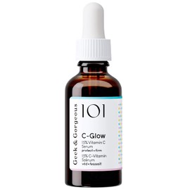 Geek & Gorgeous 101 C-Glow - 15% Vitamin C Serum, super-light + Ferulic acid & vitamin E, gives environmental protection, boost collagen & evens skin tone - all skin types, 30ml