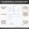 Meeting Minutes Note Taking Professional Notepad | Plan, Record and