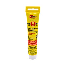 RectorSeal No. 5 25790 Pipe Thread Sealant, Lubricates & Protects Threads, Soft Setting, Slow Drying, & Permits Easy Breakout and Contains No Other Metals, 1.75 oz