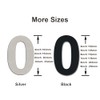 Brushed Modern Stainless Steel House Number 152 mm High Black