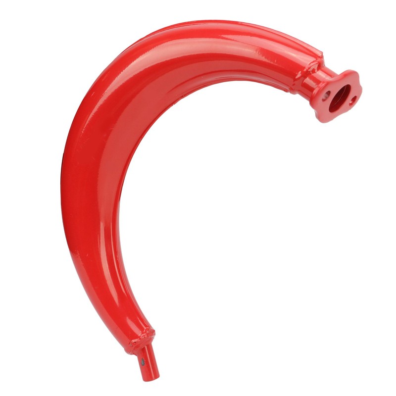 Exhaust Muffler Red Exhaust Silencer Pipe Half Moon Shape 40mm