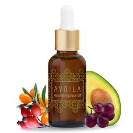 AVOILA Aceite Facial Orgánico Hidratante Para Piel Seca, Envejeciente, Sensible, Propensa Al Acné L Restaurador, Equilibrante L Vegano L Aceite De... 
