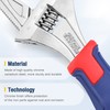 WORKPRO 2-in-1 Adjustable Wrench and Pipe Wrench, 42mm Wide Jaw,