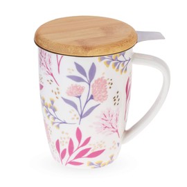 Pinky Up Bailey Botanical Bliss Ceramic Tea Mug & Infuser U, One size, Multicolor
