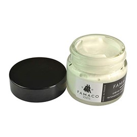 Famaco Wax Dye Renovation Detailing Cream for leather Trainers, Sneakers, shoes and boots with free touch-up brush, Renovation Dye Cream Dauphine Cream