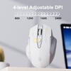 Uineer Wireless Mouse,[Upgraded] Rechargeable 2.4GHz (Battery Level Visible) Ergonomic Computer