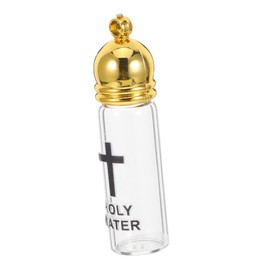 ULTECHNOVO Holy Water Bottle with Cross Design for Baptism for Religious Celebrations Divine Blessings with Cap