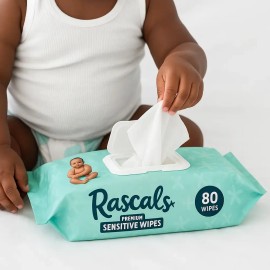 Toallitas Húmedas Premium Rascals Piel Sensible 1 Pack 80 Pz