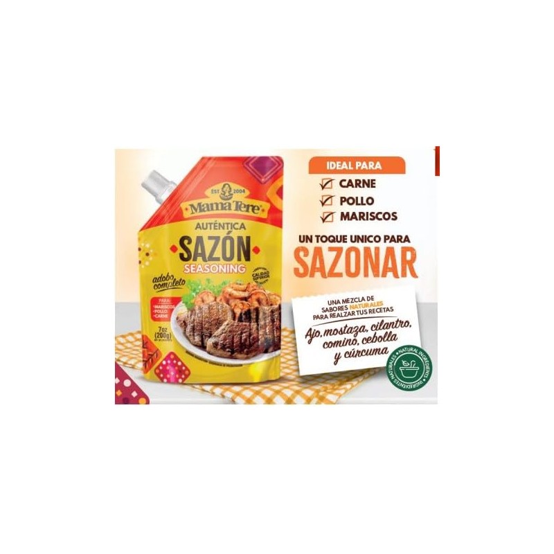MAMA TERE AUTENTICA SAZON - SEASONING - ADOBO COMPLETO -