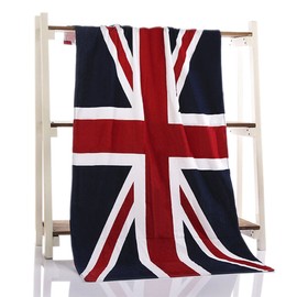 British Flag Bath Towel Soft Microfiber Union Jack Flag Beach Towels 70 x 140 cm Large Quick Dry Swimming Towel Super Absorbent Towel for Women Men Beach Travel Swimming Pool Camping Picnic Spa