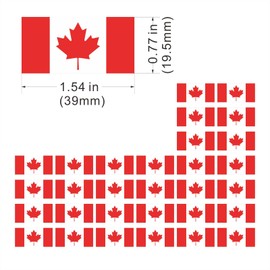 Womaha 30 Sheets Canada Flag Temporary Tattoos World Cup European Cup Football Face Tattoo Stickers