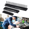 3PCS 1/4in 3/8in 1/2in Socket Holder Organizer Black Multifunctional Storage