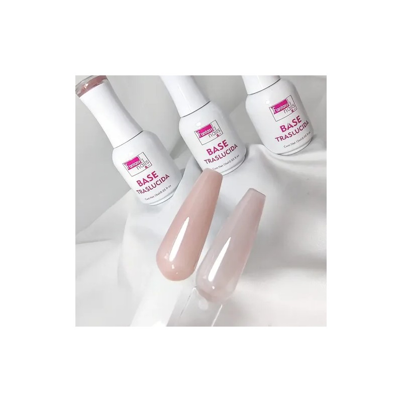 Base Trasclucida Fantasy Nails Tono Elegible 15ml Color Skin