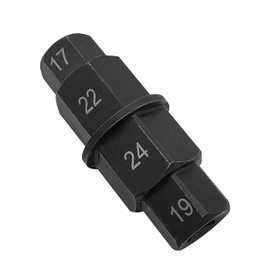 Ease2U Motorcycles Hex Axle Tool – 17mm, 19mm, 22mm, 24mm – Hex Allen Front Wheel Hub Axle Spindle Socket Adapter Tool 3/8” Inch