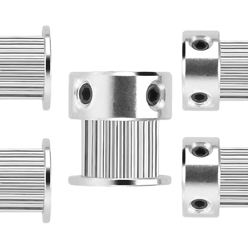 SeonFook 5pcs GT2 Timing Belt Pulley Aluminum Timing Pulley Suitable