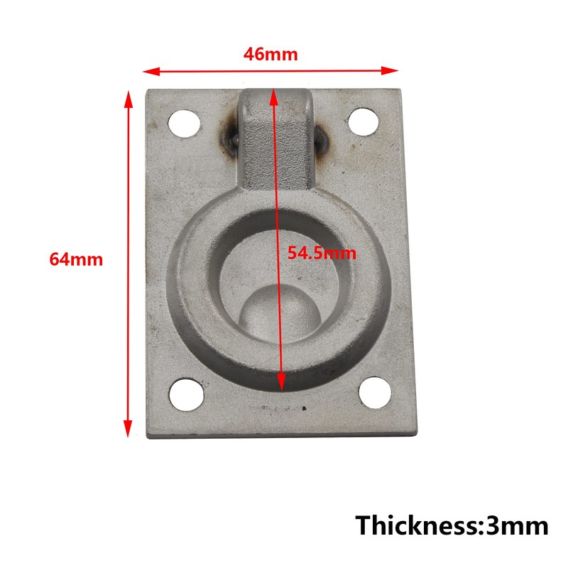 Zerniple 304 Stainless Steel Flush Ring Pull Handle Hidden Handle