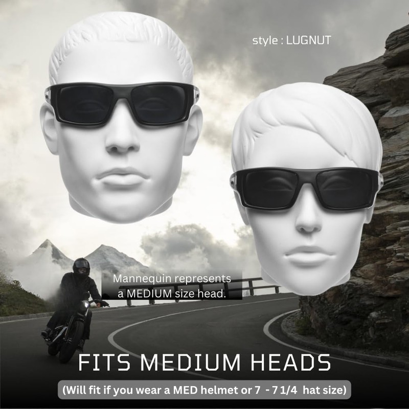 Bikershades Motorcycle Biker Safety Day Riding Sunglass Foam Padded Men