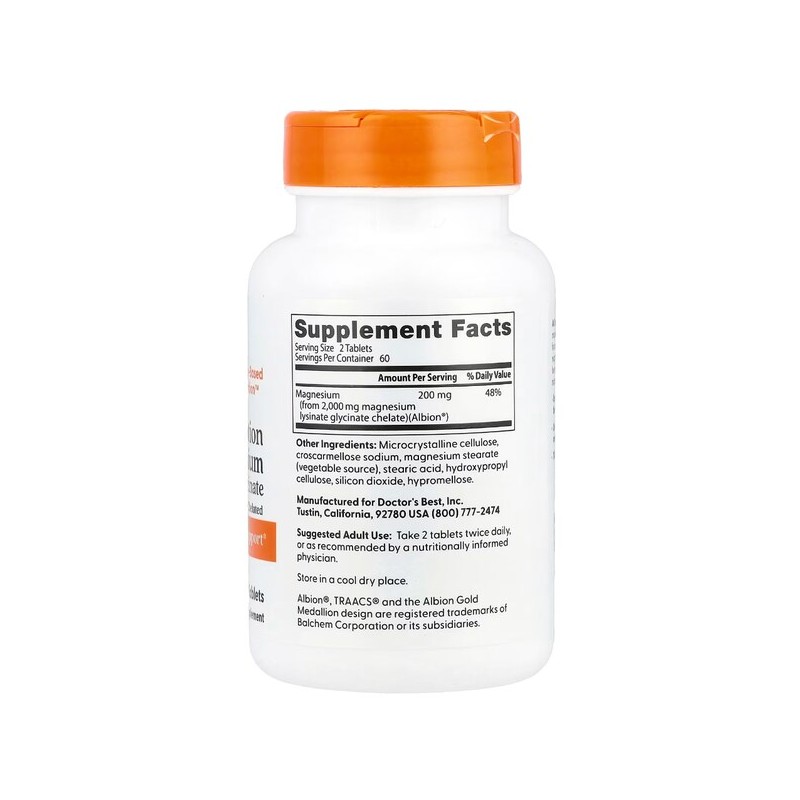 Dr. Best 닥터스 베스트 고흡수 마그네슘 200mg 120타블렛 X 2통세트