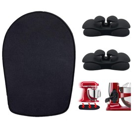 Oudizz Sliding Board for Kitchen Aid Artisan and 2 Cable Organisers - Appliance Slider Accessories for 4.5-5 Qt Tilt-Head Kitchen Aid Stand Mixer