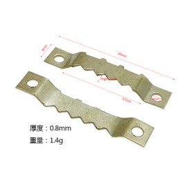 Ruidee 100 Pieces Sawtooth Picture Frame Hangers Picture Hangers Canvas Hanger Picture Frame Holder for Home Decoration Hanging Hooks for Picture Frames (Gold)