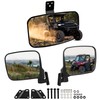 POKIAUTO UTV Side Mirrors Rear View Mirror Set for Polaris