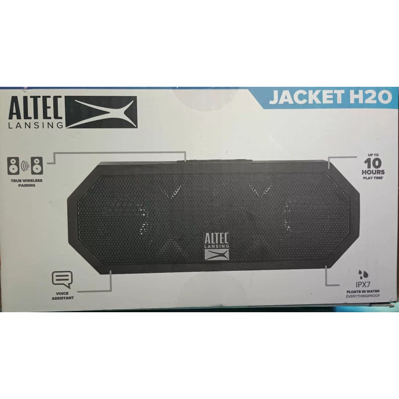 Altec Lansing Jacket H104 Rugged Bluetooth Speaker - Black