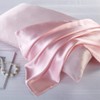 Zippered Satin Pillowcases, Super Soft and Luxury Standard Pillow Cases
