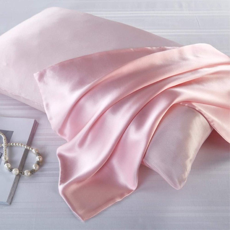 Zippered Satin Pillowcases, Super Soft and Luxury Standard Pillow Cases