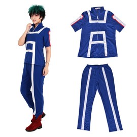 miccostumes Unisex High School Gym Uniform Training Suit Cosplay Sportswear Outfit (Large)