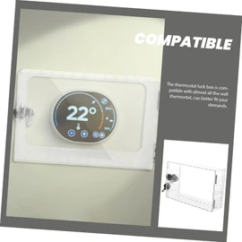 ORFOFE Thermostat Lock Box Wall Guard Protector for Indoor Thermostats Easy to Install Fits Models Compact Sturdy Plastic Material
