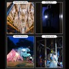 LED Camping Light USB Rechargeable Portable Round Disc Waterproof Hanging