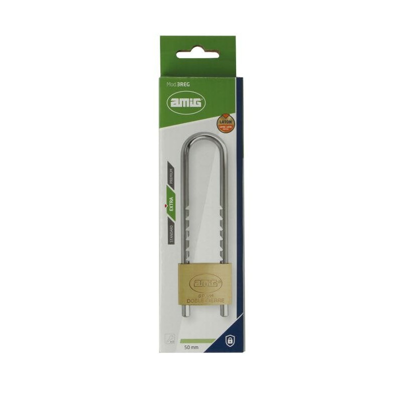 Amig - Security Padlock | Extra Long Shackle | Adjustable: