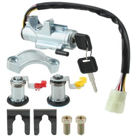 48700-01G25 Ignition Switch Cylinder and Left Right Door Lock Cylinder w/Keys for Nissan D21 1987-1994 for Pathfinder 1987-1995