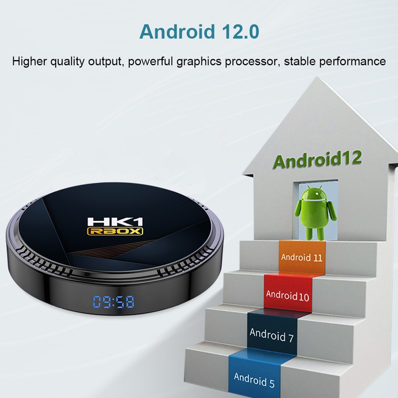 HK1 RBOX-H8 WIFI6 Android 12.0 Smart TV Box H618 Quad-core