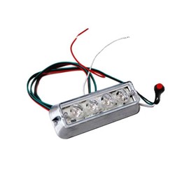 LED Strobe 4 Watt Ex-h12 White Deck Dash Visor Grille Interior Exterior Flash Flashing Led Light Emergency Vehicle Lighting Cars Trucks Signal Light Flashing Strobe