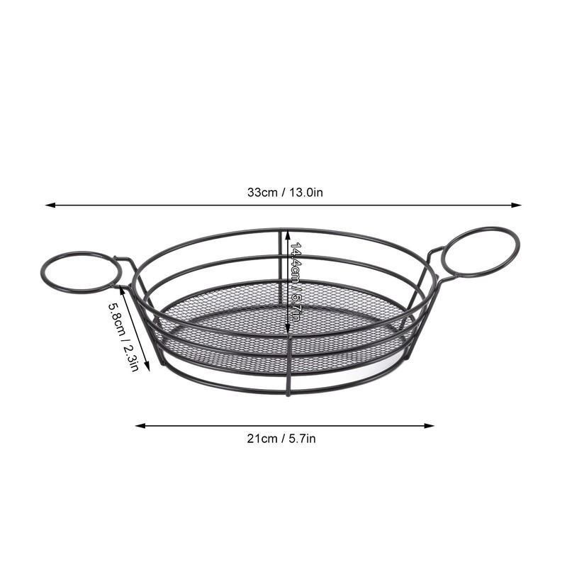 Fry Crisper Basket Food Grade 304 Stainless Steel Simple Style
