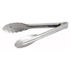 Winco Coiled Spring Heavyweight Stainless Steel Utility Tong, 7-Inch