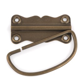 HIGHPOINT Chest Handle Antique Brass 1-Piece with Screws