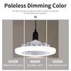 Wolike 1pc 2-in-1 Three-Speed Mode LED Fan Light, LED Lamp