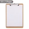 Macroclo Wood Clipboards Set of 2, Letter Size Hardboard Clip