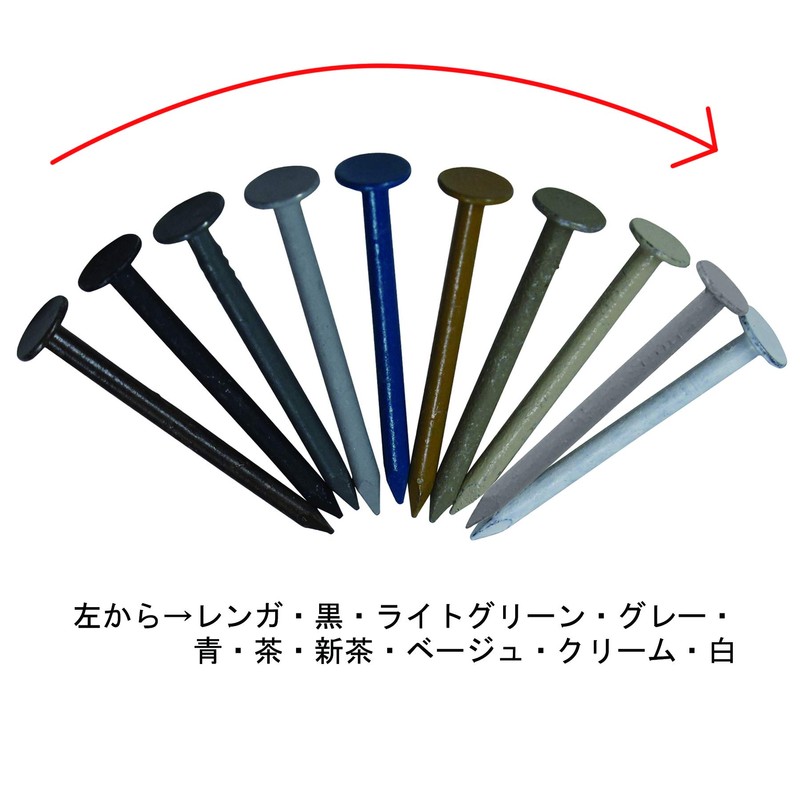 DAIDOHANT 10183159 (Color Nails) Stainless Steel Galvanized Nail Blue (Body